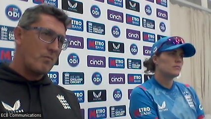 England Head coach Jon Lewis and Nat Sciver-Brunt’s on Pakistan ODI series win