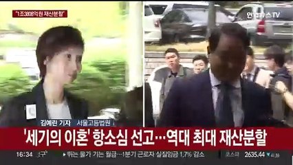 법원 "최태원, 노소영에 1조 3,808억원 재산분할"…역대 최대
