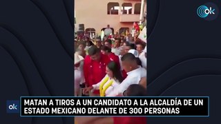 Atacan a un candidato a la alcaldía de un estado mexicano delante de 300 personas
