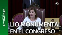 Lío monumental en el Congreso: gritos de 