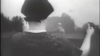 1940s Bulletproof glass test with his wife in the 1940s