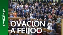 La ovación de casi 2' a Feijóo por el final de su intervención contra Sánchez y la Amnistía