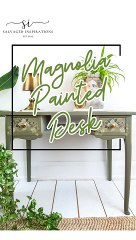 Painted and Floral Designed Desk