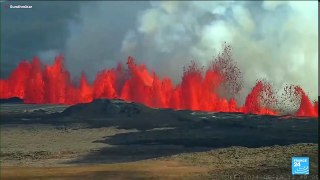 Lava spews again from volcanic eruption in Iceland