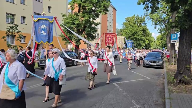 Boże Ciało w Głogowie - Procesja ulicami miasta