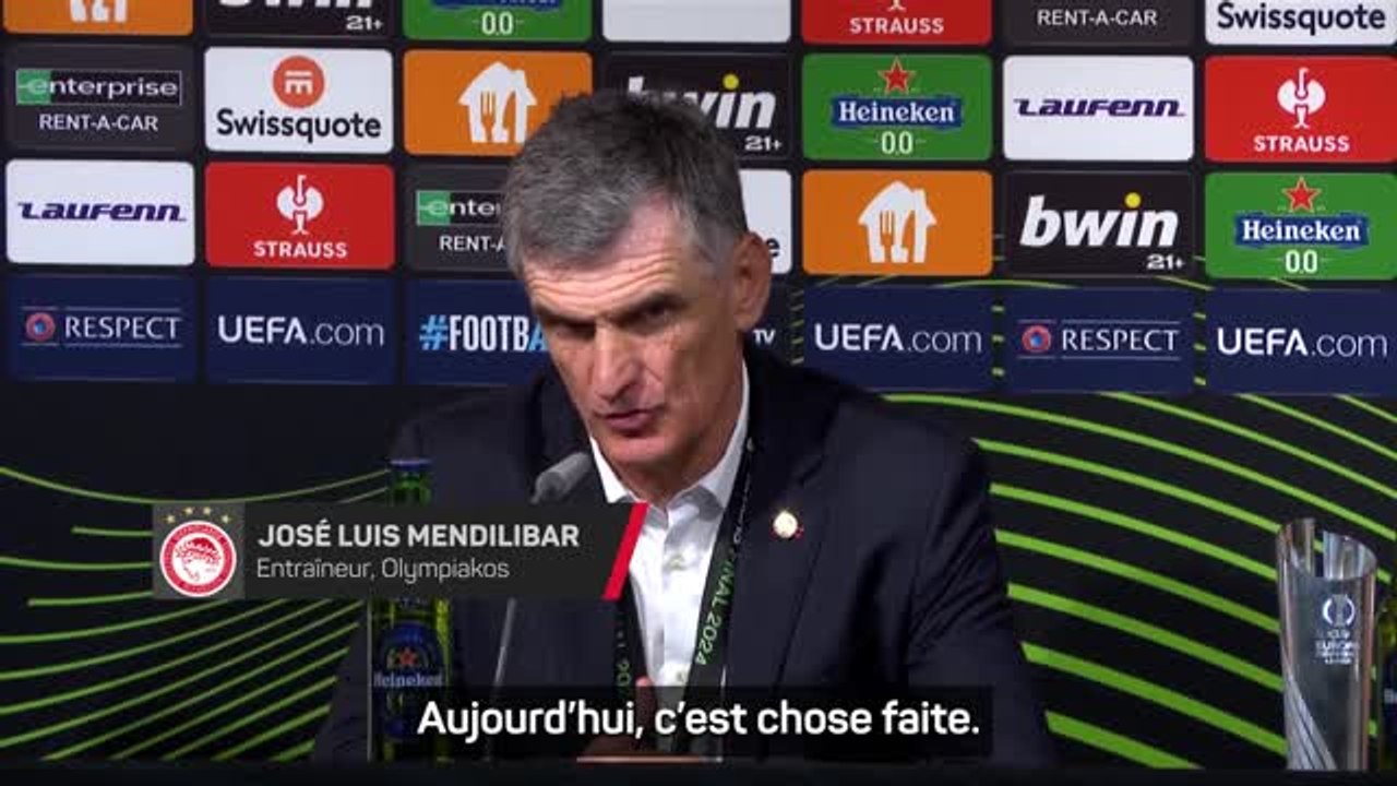 Olympiakos - Mendilibar après le sacre : "Nous ne pensions pas pouvoir le faire"