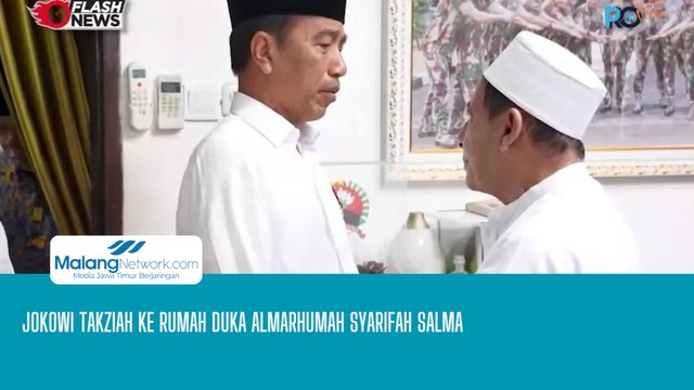 Presiden Jokowi Takziah Ke Rumah Duka Almarhumah Syarifah Salma