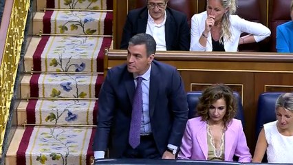 Gritos de "traidor" a Sánchez y al resto del Gobierno durante la votación de la Ley de Amnistía