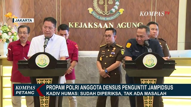 Mabes Polri Akui Ada Anggota Densus 88 Diamankan karena Kuntit Jampidsus
