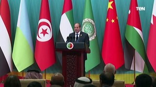 كلمة الرئيس السيسي خلال افتتاح منتدى التعاون العربي الصيني