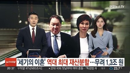 '세기의 이혼' 역대 최대 재산분할…"1조3,808억원 지급"