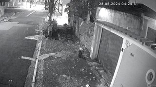 Homem usa toco de madeira para pular muro e furtar casa em Campinas