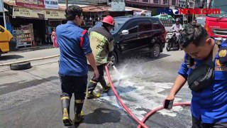 Truk Pengangkut Pupuk Cair Terguling di Medan, Sebabkan Arus Lalu Lintas Tersendat