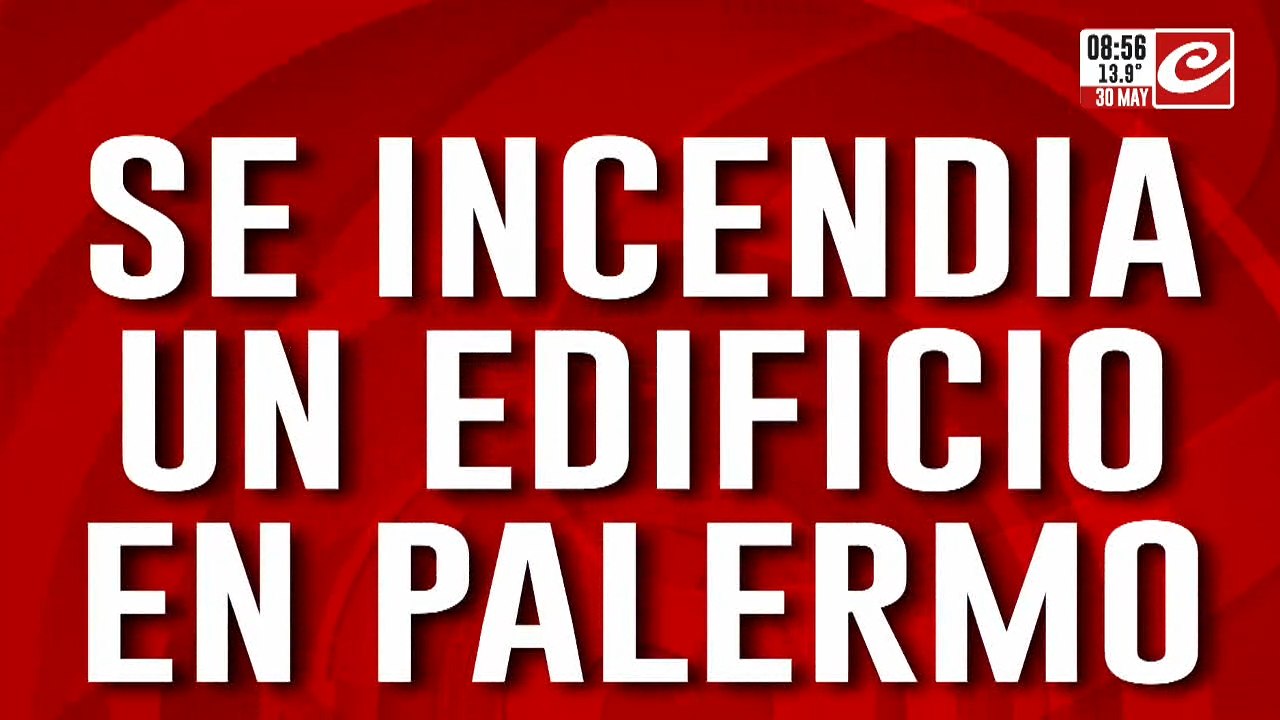 Se incendia un edificio en Palermo: evacúan a todos los vecinos