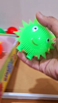 Led Light Silicone Rubber Puffer Ball Toys for Kids