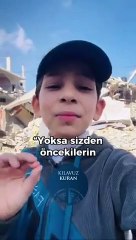 Gazze’de Müslümanlar diri diri yakılırken Allah’ın yardımı ne zaman gelecek? Kimsenin cevap bulamadığı soruyu Gazze’li çocuk böyle cevapladı