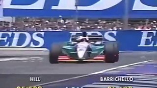 F1 – Rubens Barrichello (Jordan Peugeot V10) lap in qualifying – Australia 1995