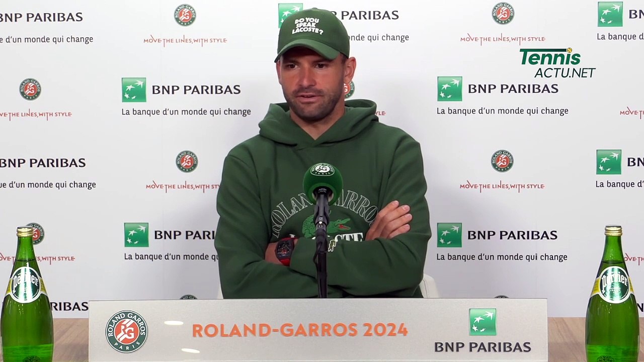 Tennis - Roland-Garros 2024 - Grigor Dimitrov :...