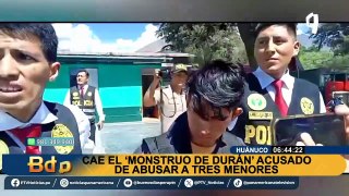 ¡Cayó el “Monstruo de Durán”!: Capturan a sujeto acusado de violar a 3 menores en Huánuco