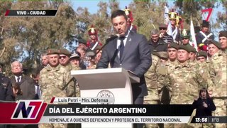 El discurso de Luis Petri en el día del Ejército Argentino
