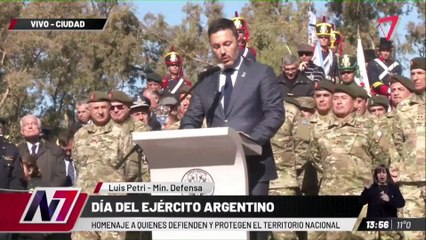 El discurso de Luis Petri en el día del Ejército Argentino