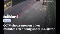 CCTV shows moment men on bikes flee scene after Dalston shooting