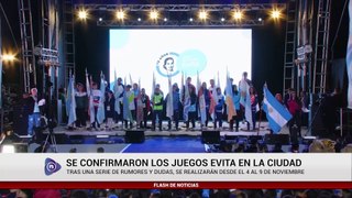 SE CONFIRMARON LOS JUEGOS EVITA EN LA CIUDAD