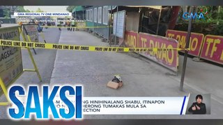 P14.4-M halaga ng hinihinalang shabu, itinapon umano ng pasaherong tumakas mula sa checkpoint inspection | Saksi