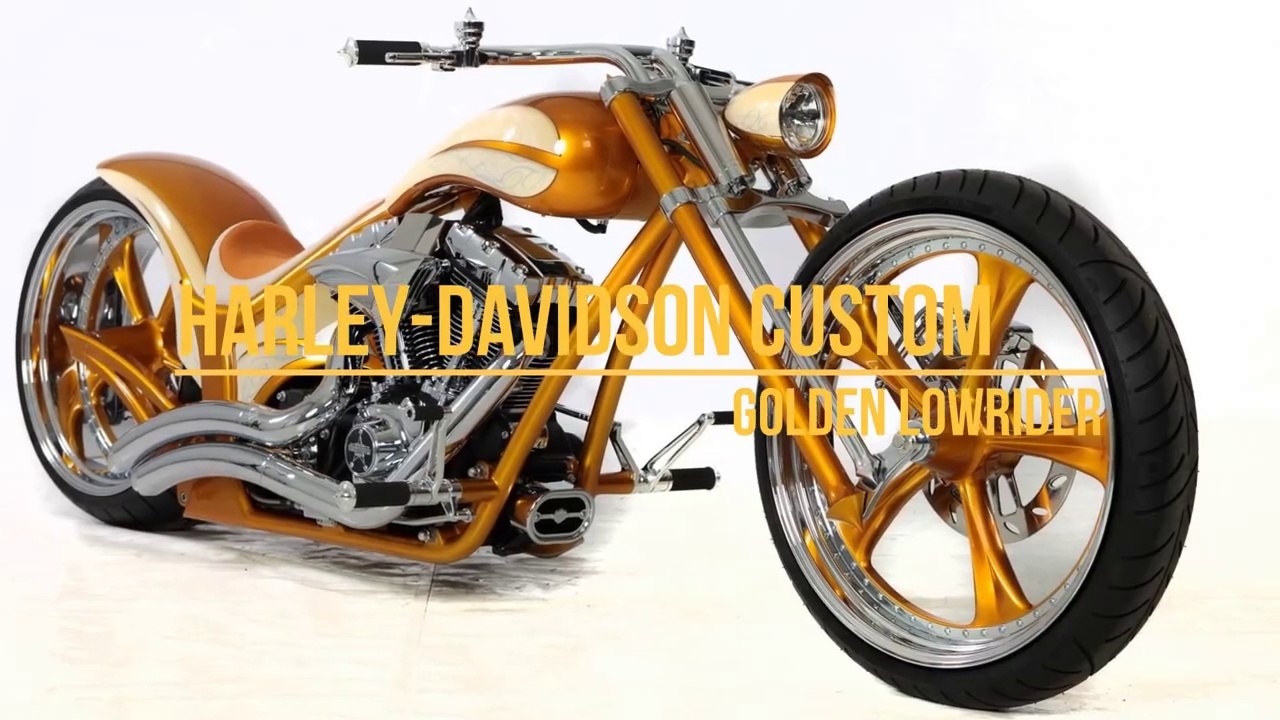 Harley-Davidson Custom: GOLDEN LOWRIDER * A&T Design