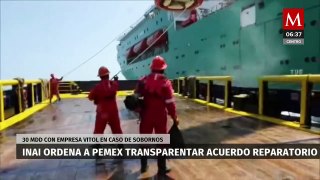 INAI ordena a Pemex transparentar acuerdo reparatorio de 30 mdd con Vitol por sobornos