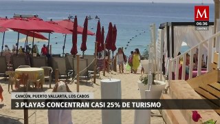 Tres playas concentran casi 25 % de turismo de viajeros de EU