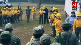 Lluvias ayudan a sofocar incendios forestales en Santiago, NL:  Protección Civil