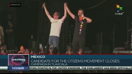 Candidate Jorge Álvarez Máynez closed his presidential campaign