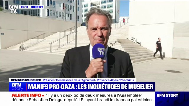 Mobilisation propalestinienne à Marseille: Renaud Muselier (président Renaissance de la région Sud - Provence-Alpes-Côte-d'Azur) dénonce une dérive communautaire invraisemblable