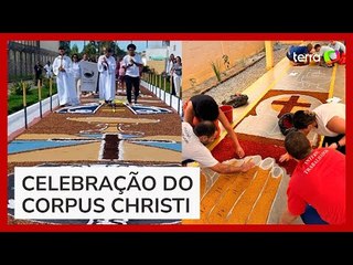 Detentos fazem tapetes para celebrar Corpus Christi dentro de presídio no Espírito Santo