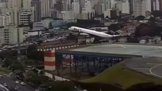 Brésil : un avion décolle in extremis en bout de piste