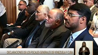 Ministerio Público de Venezuela suscribe programa de cooperación con la Fiscalía General de Cuba