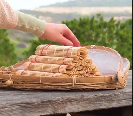 Traditional handmade fan made of bamboo!