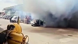 Une Dacia Spring EV prend feu en pleine route