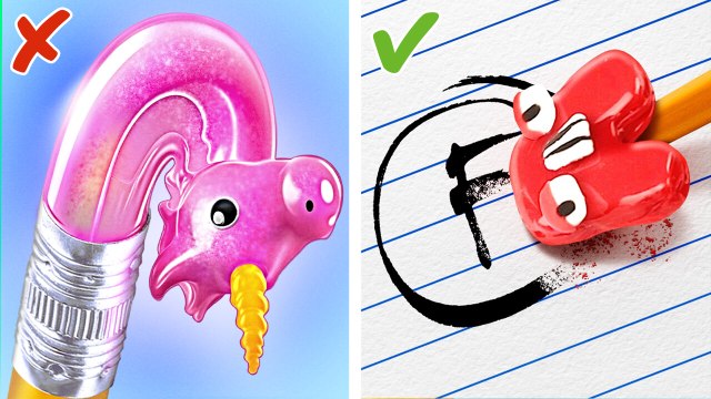Unicorn Or Alphabet Lore Eraser? ️ *Great School Hacks And Crafts Compilation*
