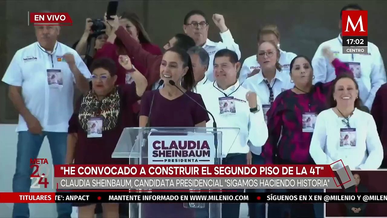 Claudia Sheinbaum cierra su campaña Presidencial en el Zócalo Capitalino
