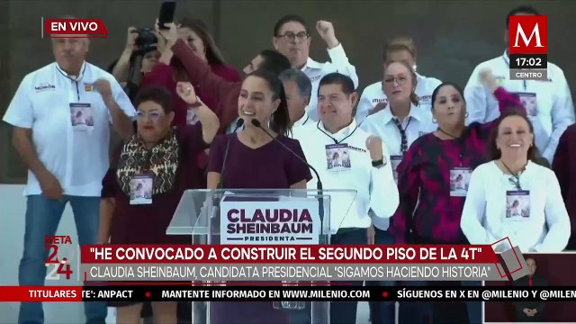 Claudia Sheinbaum cierra su campaña Presidencial en el Zócalo Capitalino
