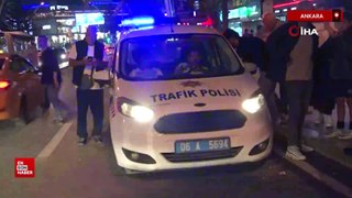Ankara'da kontrolden çıkan kamyonet 11 araca çarptı