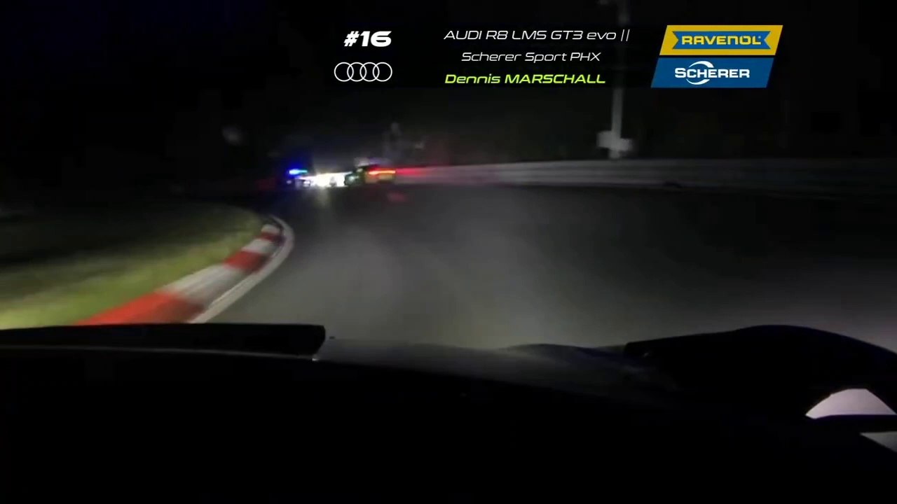 24H Nurburgring 2024 Q2 Marshall Onboard Marciello End Crash