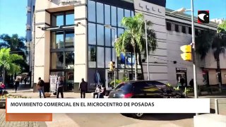 Movimiento comercial en el microcentro de Posadas