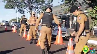25º BPM realiza Operação de Trânsito na Avenida Paraná; 50 veículos foram abordados