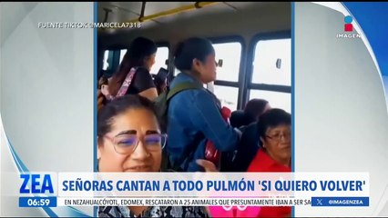 Señoras se vuelven virales por cantar a todo pulmón "Si quiero volver"