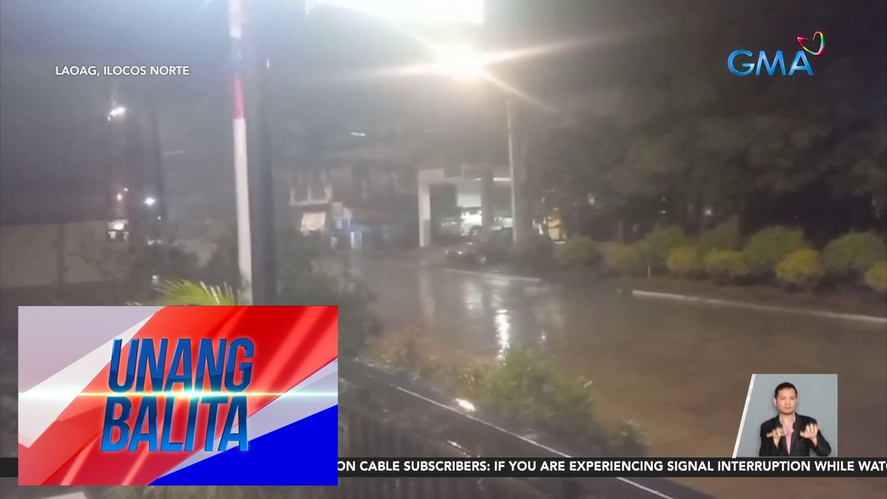 Malakas na hangin at ulang dulot ng habagat, naransan sa Ilocos provinces | Unang Balita