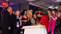 Maribel Guardia celebra su cumpleaños 65 con un deslumbrante vestido rojo; fans elogian su belleza