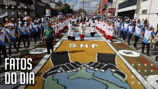 Capanema, no Pará, celebra 48 anos de tradição com tapetes de serragem para Corpus Christi
